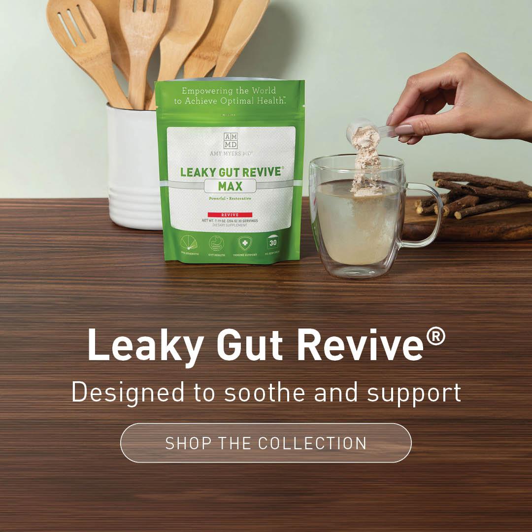 Leaky Gut Revive. Designed to soothe and support. Shop the collection.