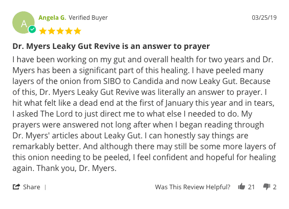5 star review from customer