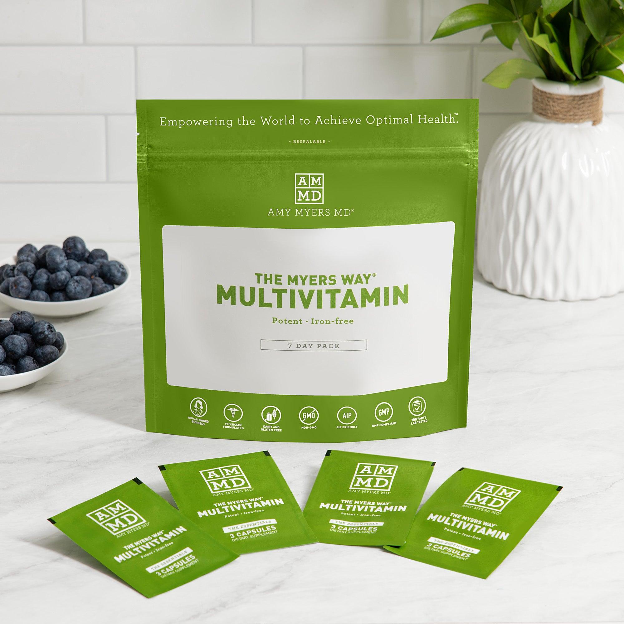 A set of The Myers May® Multivitamin packets - Multivitamin 7 Day Pack - Featured Image - Amy Myers MD