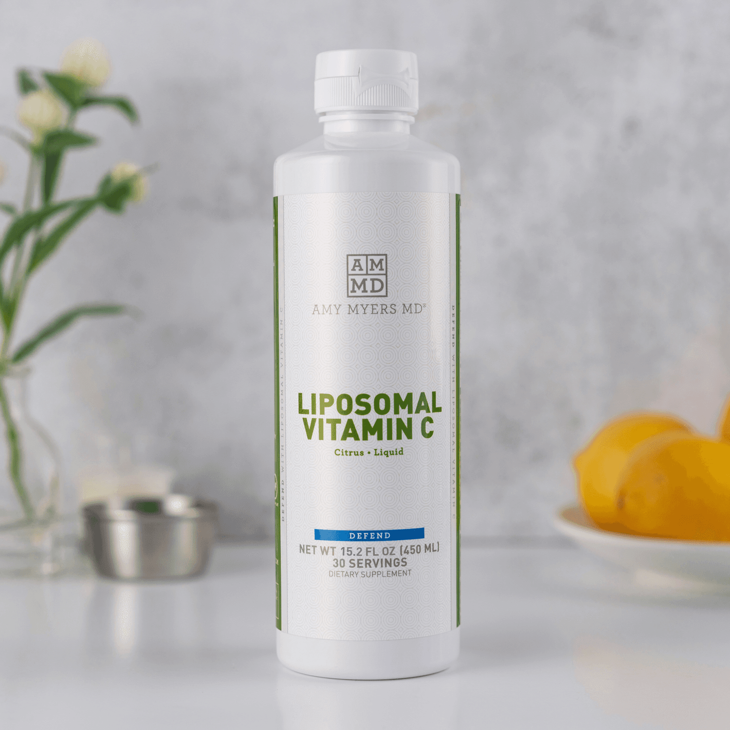 A bottle of Liposomal Vitamin C - Front Image - Amy Myers MD®