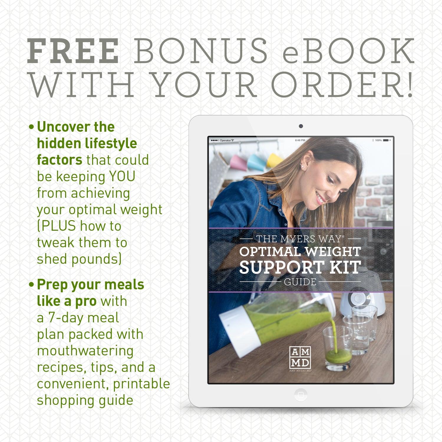 Optimal Weight Support Kit Guide eBook - Cover Image - Amy Myers MD®