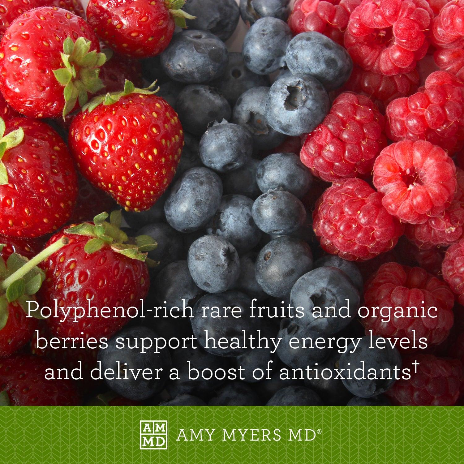 Best Day Ever Pack - Organic Reds Benefits - Blueberries and Raspberries - Amy Myers MD