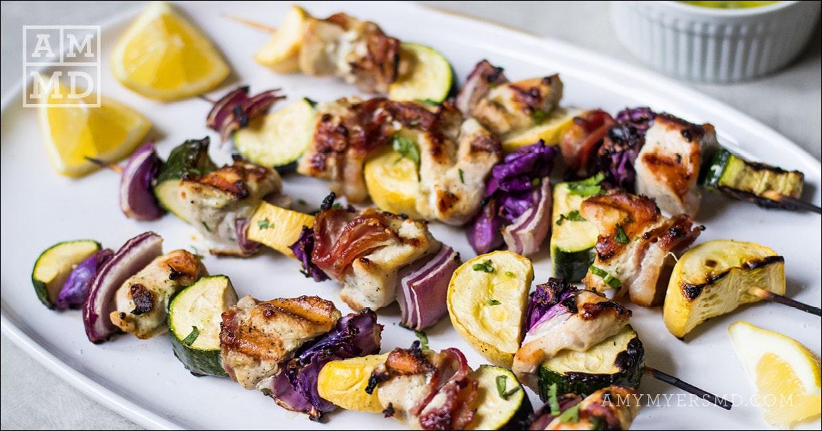 Chicken Bacon Ranch Skewers - Amy Myers MD®
