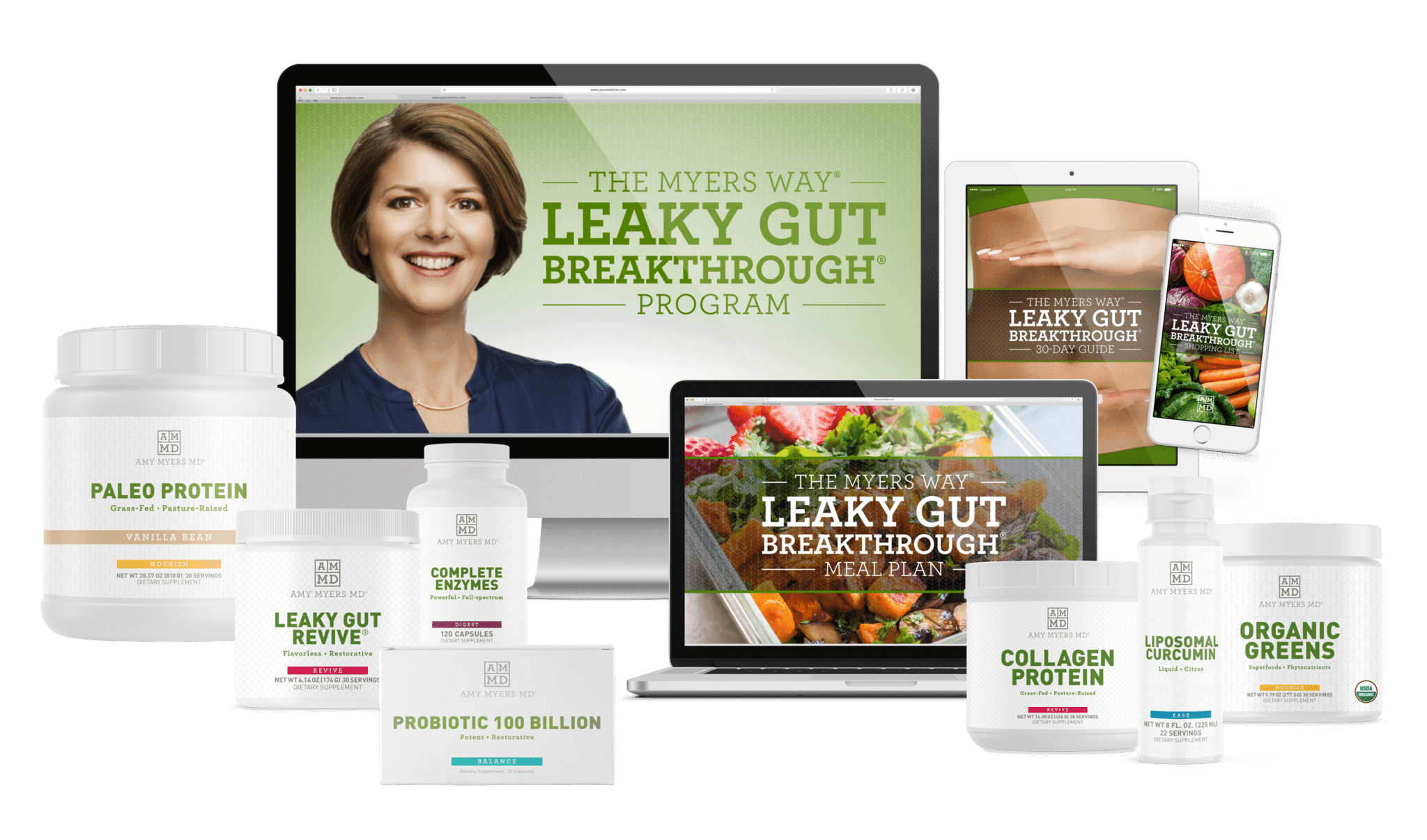 The Myers Way Leaky Gut Revive Breakthrough Program Materials and Supplements
