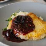 pork cutlets with cherry sauce