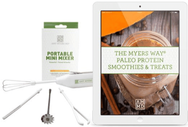 Portable Mini Mixer and The Myers Way® Paleo Protein Smoothies & Treats eBook