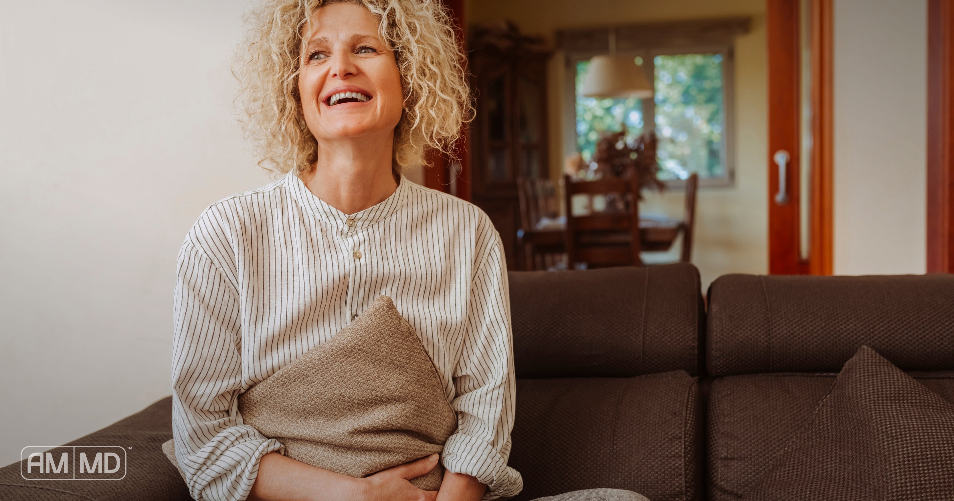 Woman smiling - What Are the Signs Leaky Gut Is Healing? - AMMD™