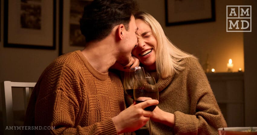 Couple laughing together - How to Increase Oxytocin - Amy Myers MD®