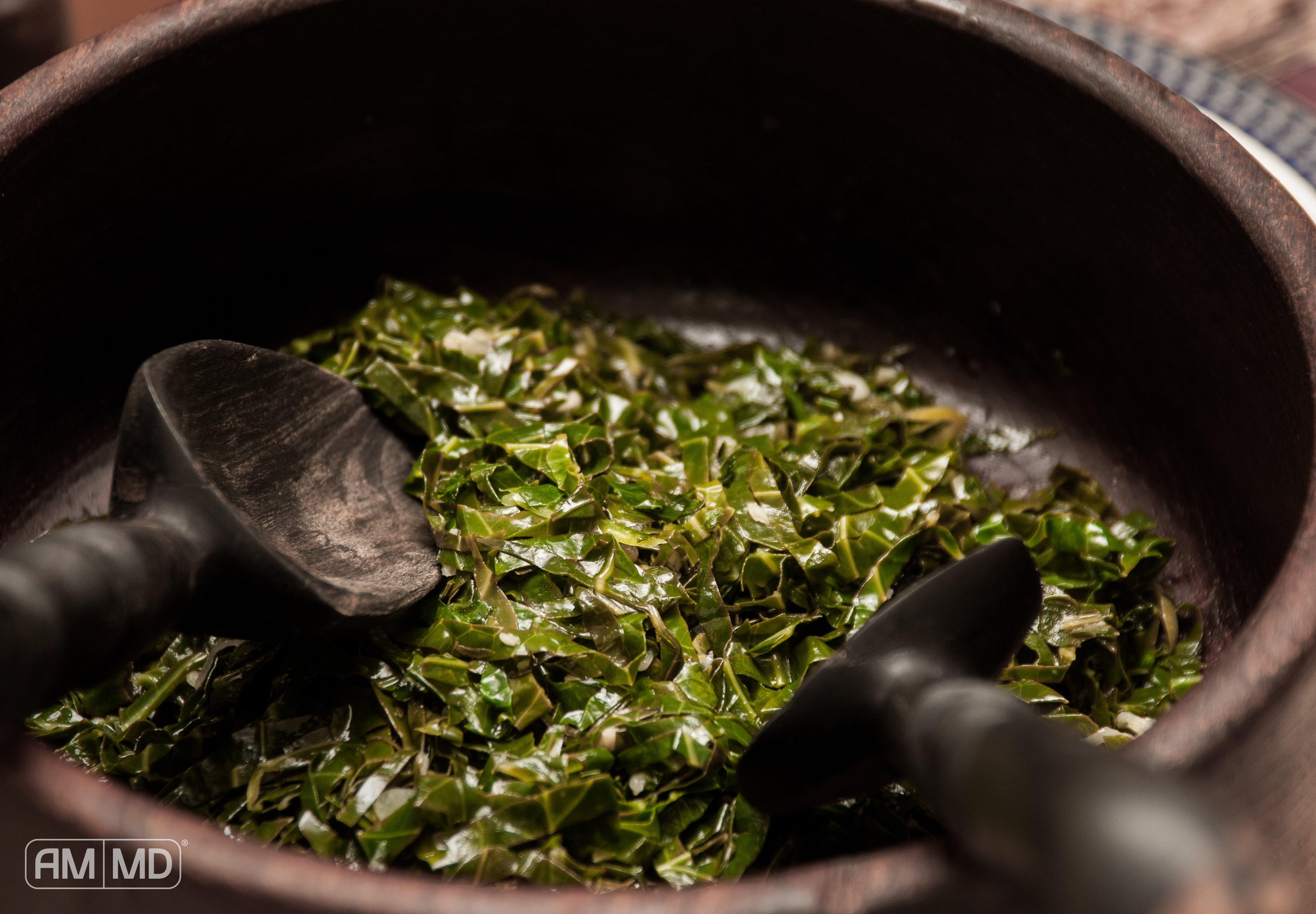 Greens in a pan - What to Eat on New Year’s Day: AIP-Friendly Ideas to Start Strong - AMMD™