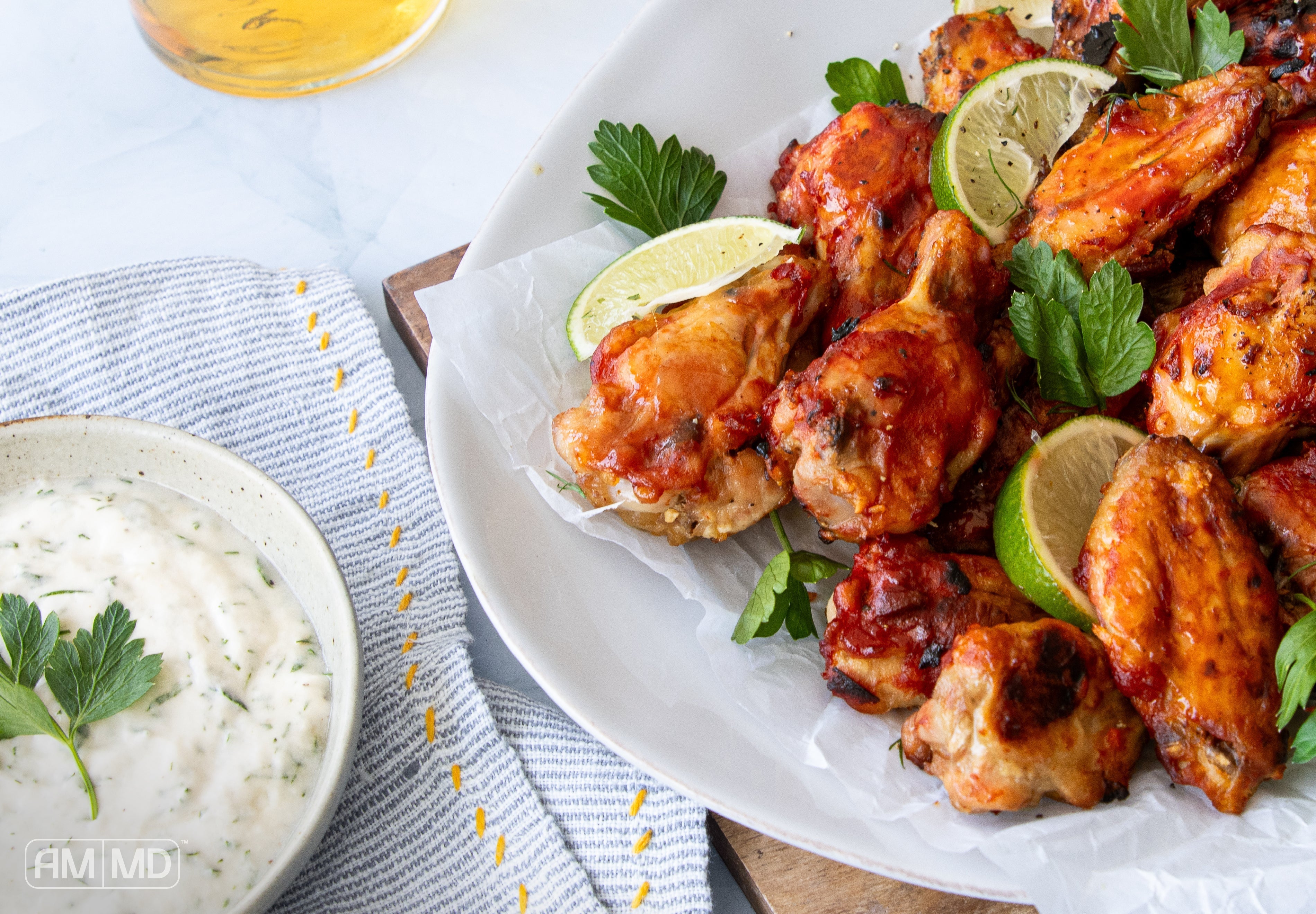 AIP Chicken Wings with Protein Ranch Dip - AMMD™