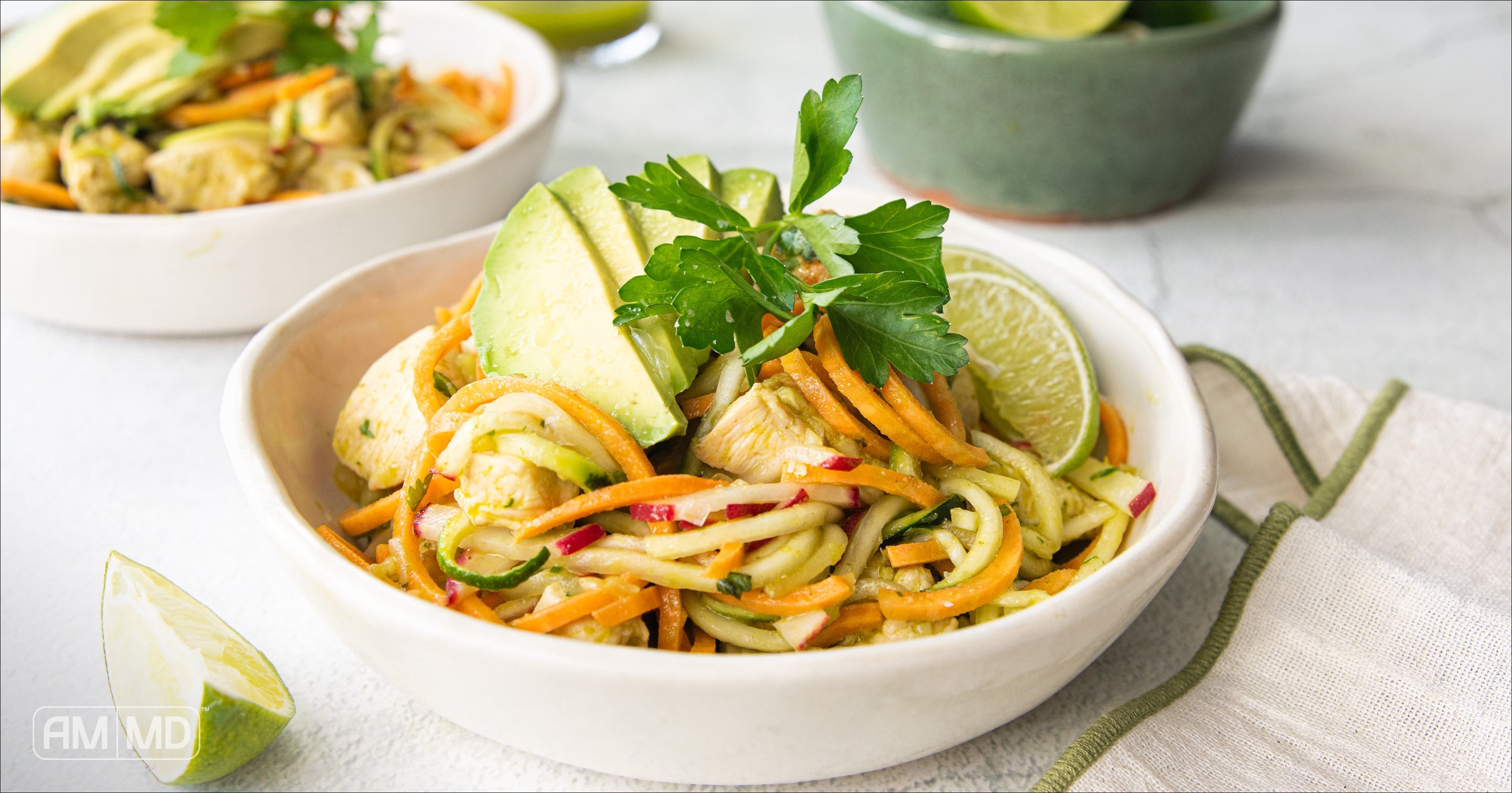 Green Chicken Bowl with Zoodles